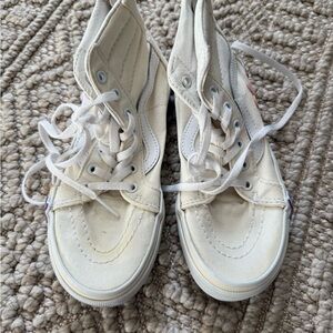 Vans Kids High-Top Sneakers - Cream